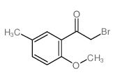 2-Bromo-1-(2-methoxy-5-methyl-phenyl)-ethanone Structure