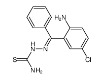 2-Amino-5-chlorbenzophenonthiosemicarbazon Structure