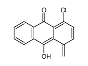 1-chloro-10-hydroxy-4-methyleneanthracen-9(4H)-one Structure