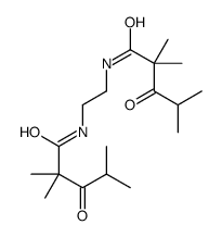 N,N'-Ethylenebis(3-oxo-2,2,4-trimethylvaleramide) Structure