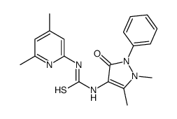 1-Antipyrinyl-3-(4,6-dimethylpyridin-2-yl)thiourea结构式