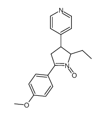 4-(5'-Aethyl-2'-(p-methoxyphenyl)-1'-pyrrolin-4'-yl)pyridin-1'-oxid Structure