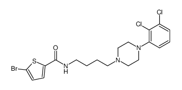 5-Bromo-thiophene-2-carboxylic acid {4-[4-(2,3-dichloro-phenyl)-piperazin-1-yl]-butyl}-amide结构式