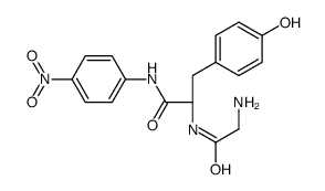 (2S)-2-[(2-aminoacetyl)amino]-3-(4-hydroxyphenyl)-N-(4-nitrophenyl)propanamide结构式