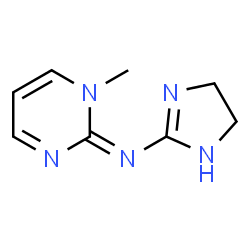 1H-Imidazol-2-amine,4,5-dihydro-N-(1-methyl-2(1H)-pyrimidinylidene)- Structure