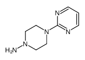 1-Piperazinamine,4-(2-pyrimidinyl)-(9CI) Structure