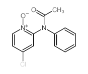 N-(4-chloro-1-oxido-pyridin-2-yl)-N-phenyl-acetamide结构式