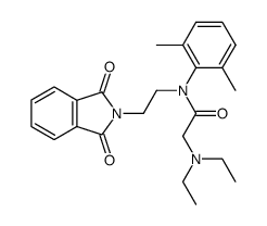2-(diethylamino)-N-(2,6-dimethylphenyl)-N-(2-(1,3-dioxoisoindolin-2-yl)ethyl)acetamide Structure