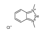 mono(1,3-dimethylbenzo[c][1,2,5]selenadiazole-1,3-diium) monochloride Structure
