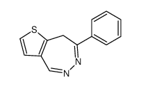 7-phenyl-8H-thieno[3,2-d]diazepine结构式