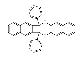 5b,13a-diphenyl-5b,13a-dihydronaphtho[2,3-b]naphtho[2',3':3,4]cyclobuta[1,2-e][1,4]dioxine结构式