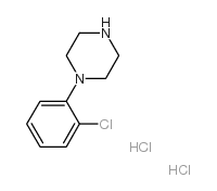 Piperazine,1-(2-chlorophenyl)-, hydrochloride (1:2)结构式