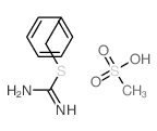 benzylsulfanylmethanimidamide; methanesulfonic acid结构式