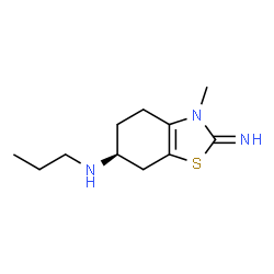 6-Benzothiazolamine,2,3,4,5,6,7-hexahydro-2-imino-3-methyl-N-propyl-,(6S)-(9CI)结构式
