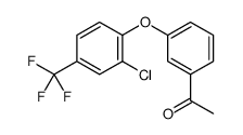 1-[3-[2-chloro-4-(trifluoromethyl)phenoxy]phenyl]ethanone结构式