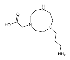2-[4-(3-aminopropyl)-1,4,7-triazonan-1-yl]acetic acid结构式