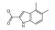 1H-Indole-2-carbonyl chloride, 4,5-dimethyl- (9CI)结构式