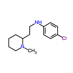 4-Chloro-N-[2-(1-methyl-2-piperidinyl)ethyl]aniline结构式