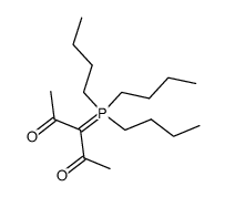 3-(tributyl-l5-phosphanylidene)pentane-2,4-dione结构式