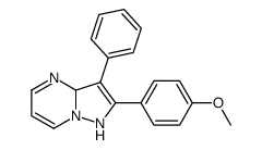 2-(4-methoxyphenyl)-3-phenyl-1,3a-dihydropyrazolo[1,5-a]pyrimidine Structure