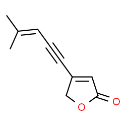 4-(4-Methyl-3-penten-1-ynyl)furan-2(5H)-one structure