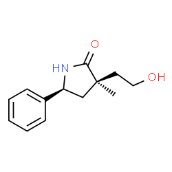2-Pyrrolidinone,3-(2-hydroxyethyl)-3-methyl-5-phenyl-,(3R,5S)-rel-(9CI)结构式