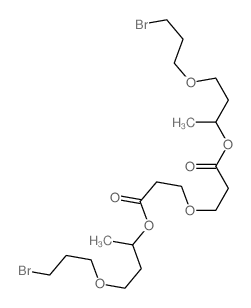 4-(3-bromopropoxy)butan-2-yl 3-[2-[4-(3-bromopropoxy)butan-2-yloxycarbonyl]ethoxy]propanoate Structure