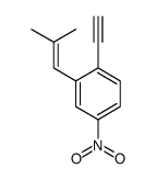 1-ethynyl-2-(2-methylprop-1-enyl)-4-nitrobenzene结构式