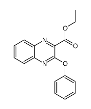 Ethoxycarbonyl-2 phenoxy-3 quinoxaline结构式