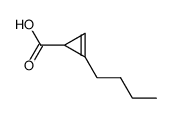 2-n-butyl-2-cyclopropene-1-carboxylic acid结构式