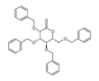 (3S,4S,5R,6R)-3,4,5-tris(benzyloxy)-6-(benzyloxymethyl)tetrahydro-2H-pyran-2-one Structure