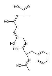 (2S)-2-[[2-[[2-[[(2S)-2-acetamido-3-phenylpropanoyl]amino]acetyl]amino]acetyl]amino]propanoic acid Structure