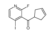 cyclopent-3-en-1-yl-(2-fluoro-4-iodopyridin-3-yl)methanone结构式