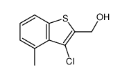 3-chloro-2-hydroxymethyl-4-methylbenzo[b]thiophene结构式