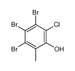 3,4,5-tribromo-2-chloro-6-methylphenol结构式