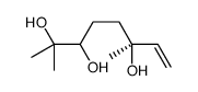 (6S)-2,6-dimethyloct-7-ene-2,3,6-triol Structure