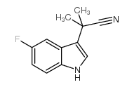 1H-Indole-3-acetonitrile, 5-fluoro-a,a-dimethyl Structure