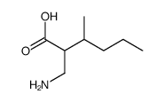 Hexanoic acid,2-(aminomethyl)-3-methyl- Structure