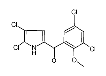 4,5,3',5'-tetrachloro-2-(2'-methoxybenzoyl)pyrrole Structure