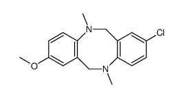 2-CHLORO-8-METHOXY-5,11-DIMETHYL-5,6,11,12-TETRAHYDRO-DIBENZO[B,F][1,5]DIAZOCINE picture