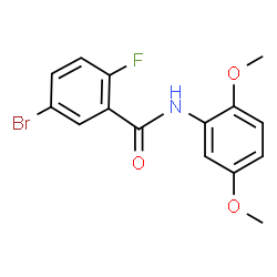 5-bromo-N-(2,5-dimethoxyphenyl)-2-fluorobenzamide结构式