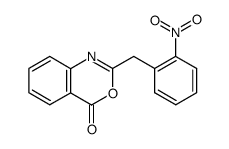 2-(2-nitro-benzyl)-benz[d][1,3]oxazin-4-one结构式