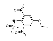 methanesulfonic acid-(4-ethoxy-2,6-dinitro-anilide)结构式