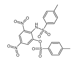 1,5-dinitro-2-(toluene-4-sulfonylamino)-3-(toluene-4-sulfonyloxy)-benzene结构式