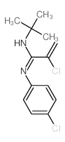 2-chloro-N-(4-chlorophenyl)-N-tert-butyl-prop-2-enimidamide Structure