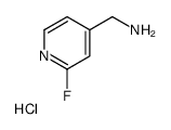 (2-氟吡啶-4-基)甲胺盐酸盐结构式