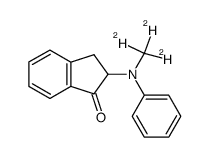 2-(N-trideuteriomethylanilino)indan-1-one结构式