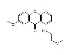 1-((2-(dimethylamino)ethyl)amino)-7-methoxy-4-methyl-9H-xanthen-9-one结构式