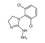 [1-(2,6-dichlorophenyl)-4,5-dihydroimidazol-2-yl]hydrazine结构式