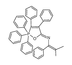 (Z)-N-(2-methyl-1-phenylprop-1-en-1-yl)-2,2,2,3,4-pentaphenyl-1,2l5-oxaphosphol-5(2H)-imine Structure